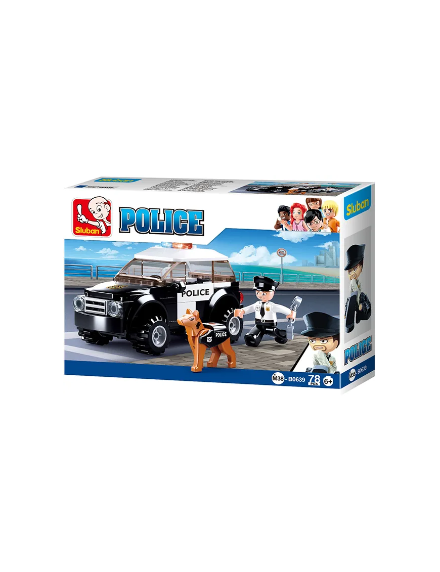 Voiture de Police avec le Chien SLUBAN