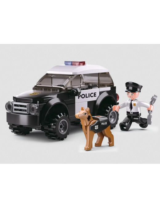 Voiture de Police avec le Chien SLUBAN