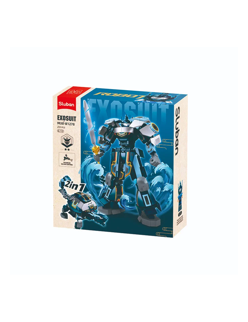 Exosuit -Robot Bleu Tortue SLUBAN