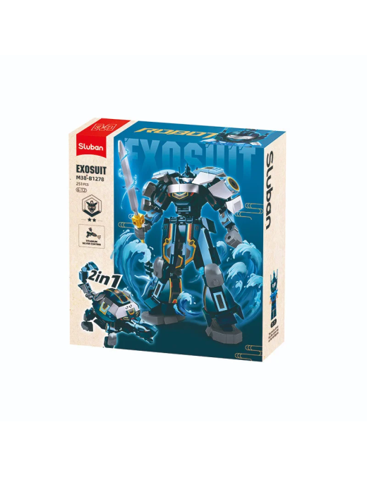 Exosuit -Robot Bleu Tortue SLUBAN