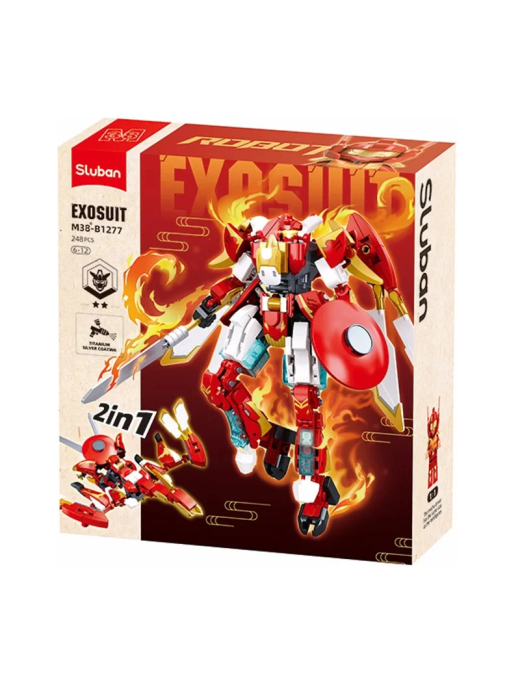 Exosuit - Robot Gris et Rouge SLUBAN