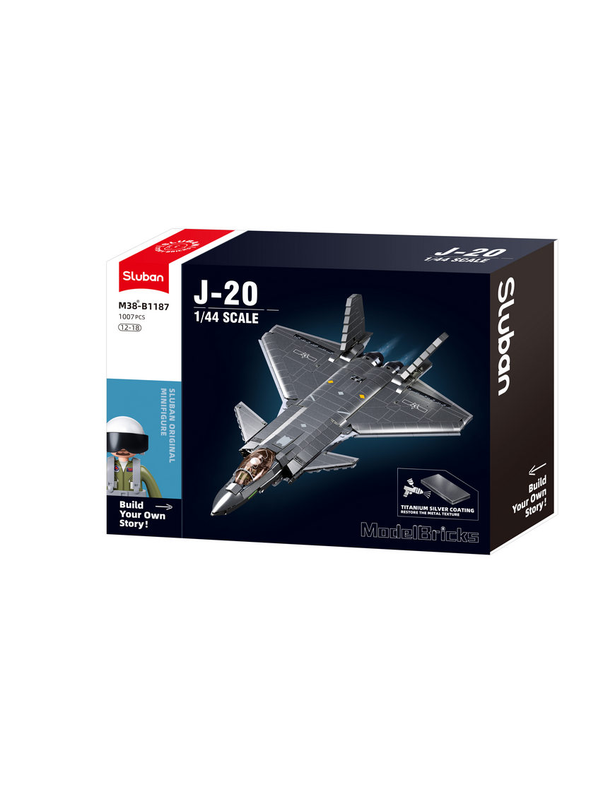 Model Bricks Avion de chasse métal SLUBAN M38-B1187