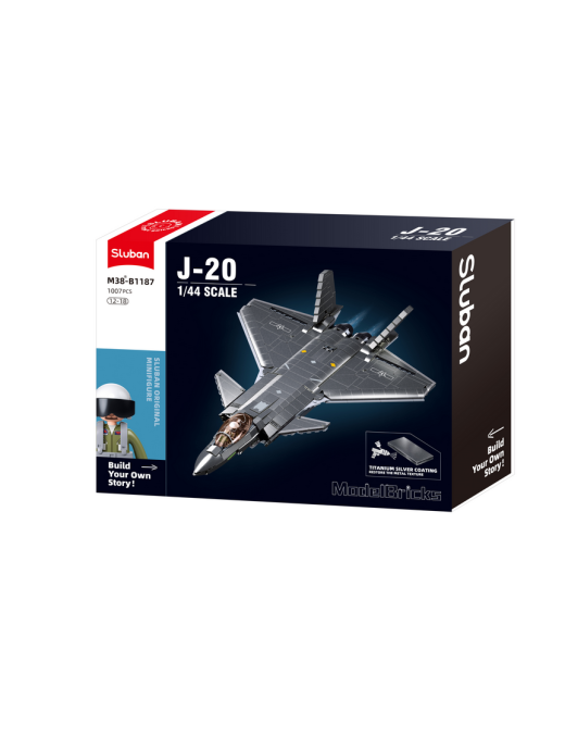 Model Bricks Avion de chasse métal SLUBAN M38-B1187