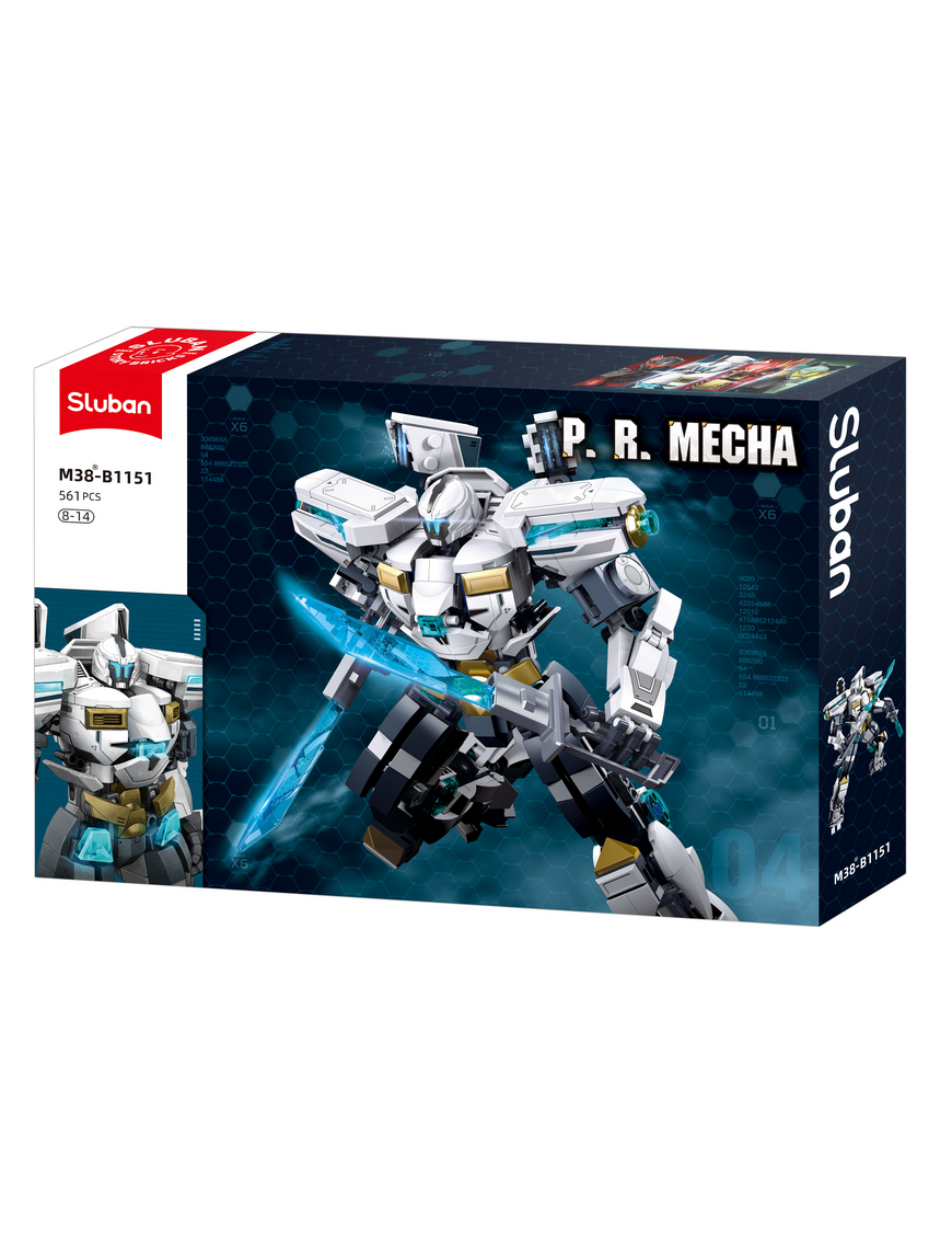 Mécha P.R. blanc/noir SLUBAN M38-B1151