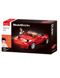 Model Bricks - Voiture rouge à feux escamotables SLUBAN M38-B1128