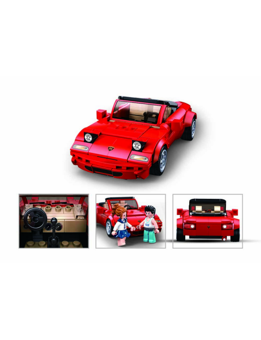 Model Bricks - Voiture rouge à feux escamotables SLUBAN M38-B1128
