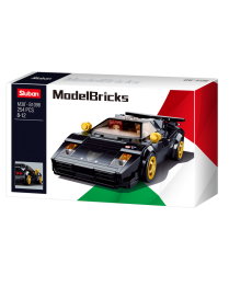 Model Bricks - Voiture de sport noire SLUBAN M38-B1098