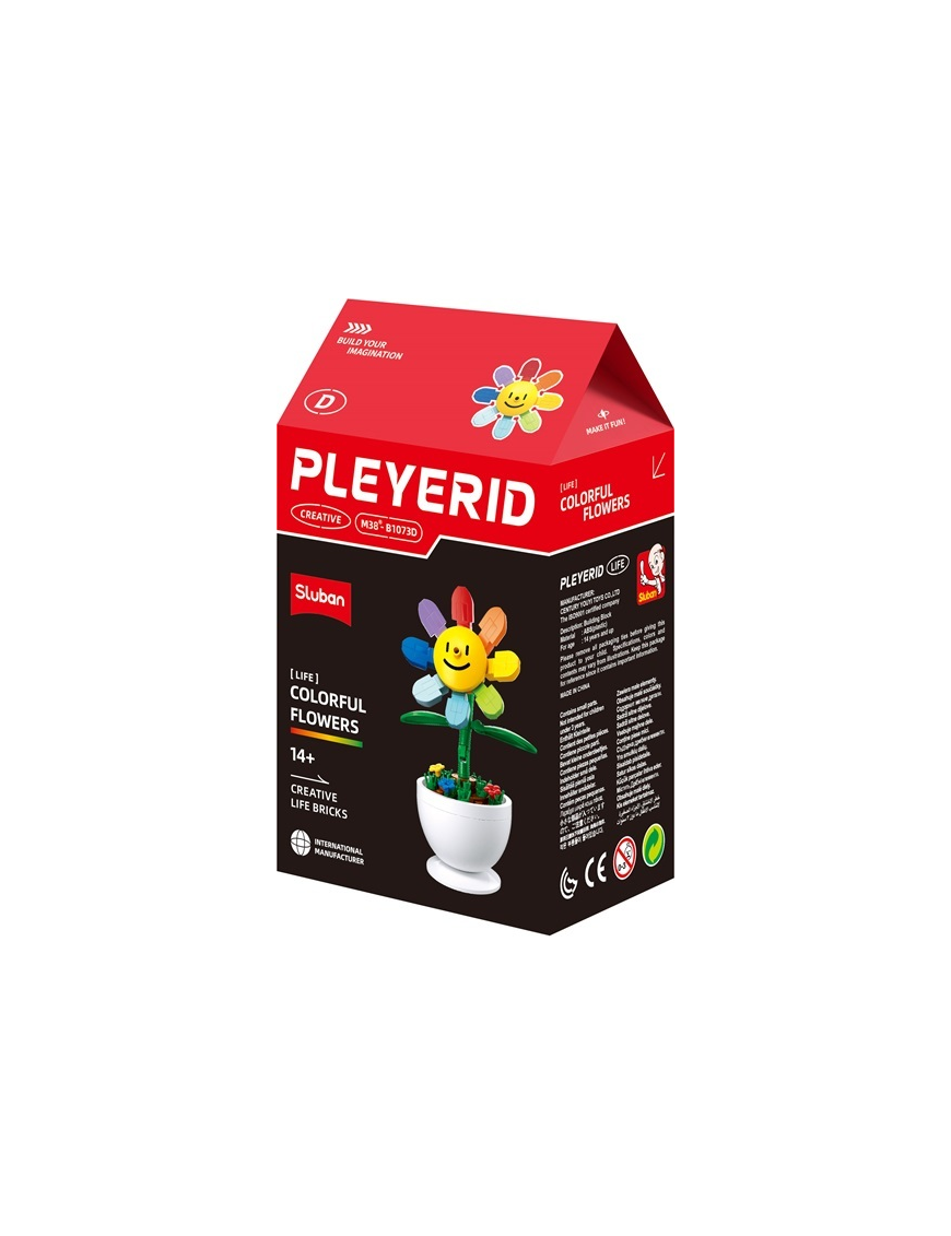 Pleyerid - Plante en pot smiley Tournesol Multicolore SLUBAN M38-B1073D