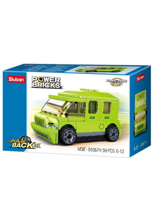 Power Bricks - Véhicule rétro friction Vert H SLUBAN M38-B1067H