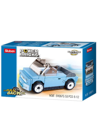 Power Bricks - Véhicule rétro friction Bleu G SLUBAN M38-B1067G