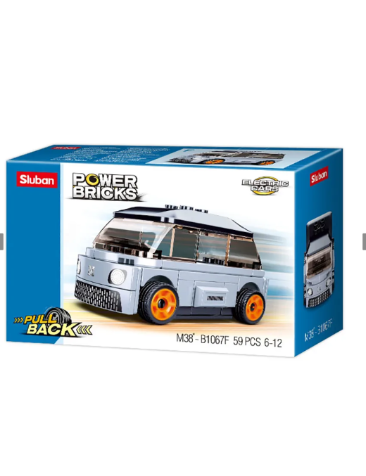 Power Bricks - Véhicule rétro friction Gris F SLUBAN M38-B1067F