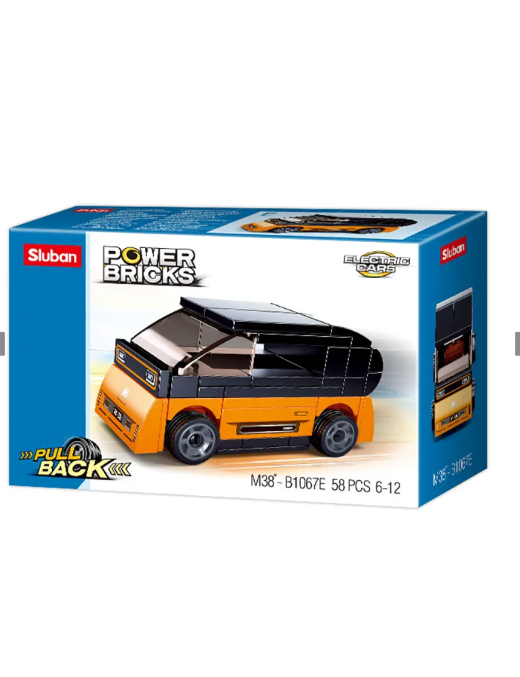 Power Bricks - Véhicule rétro friction Orange E SLUBAN M38-B1067E