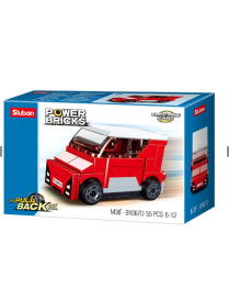 Power Bricks - Véhicule rétro friction Rouge D SLUBAN M38-B1067D