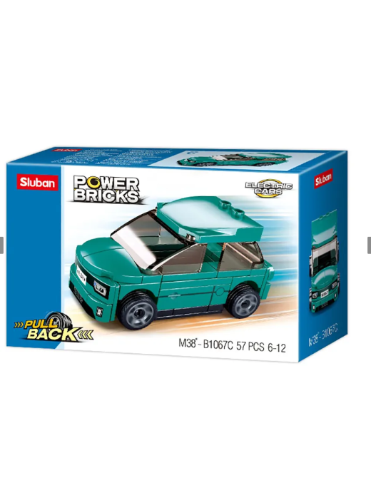 Power Bricks - Véhicule rétro friction Turquoise C SLUBAN M38-B1067C