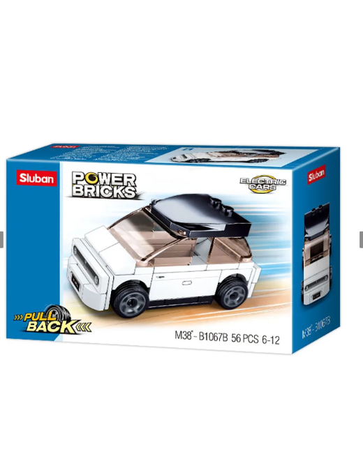 Power Bricks - Véhicule rétro friction Blanc B SLUBAN M38-B1067B