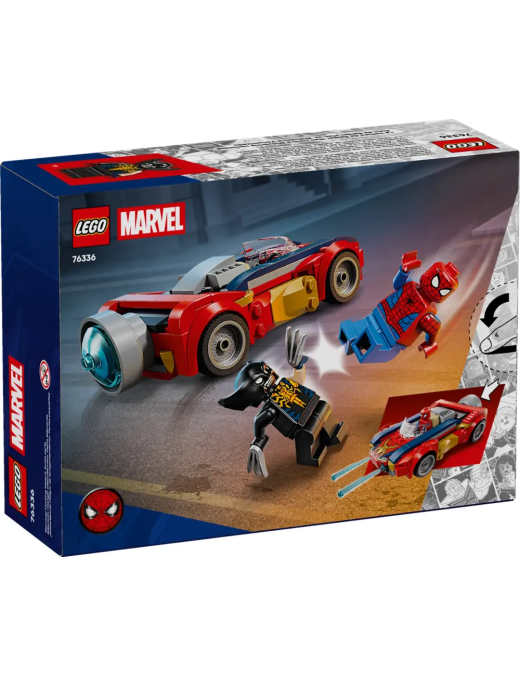 LEGO Marvel - Spider-Man dans la voiture vs Wolverine Venomisé 76336