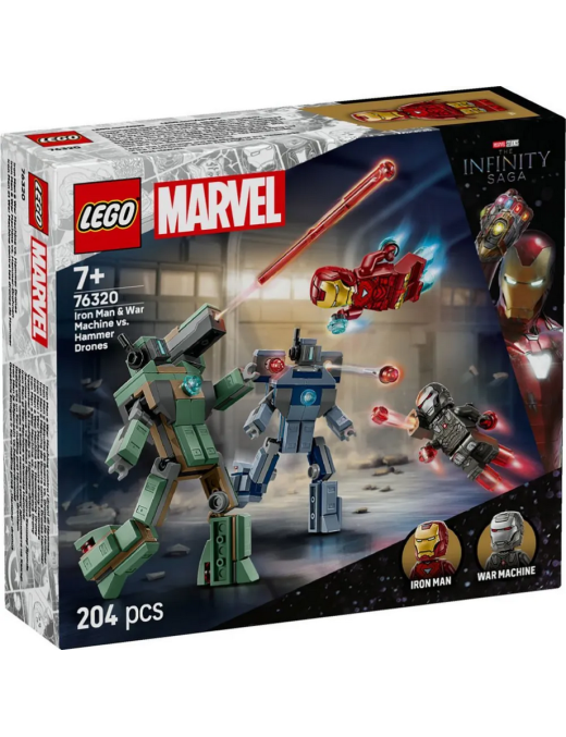 LEGO Marvel - Iron Man et War Machine contre les drones de Hammer 76320