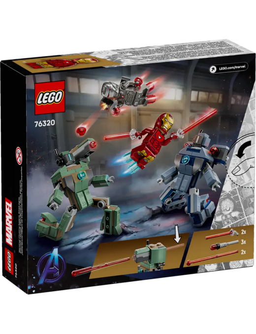 LEGO Marvel - Iron Man et War Machine contre les drones de Hammer 76320