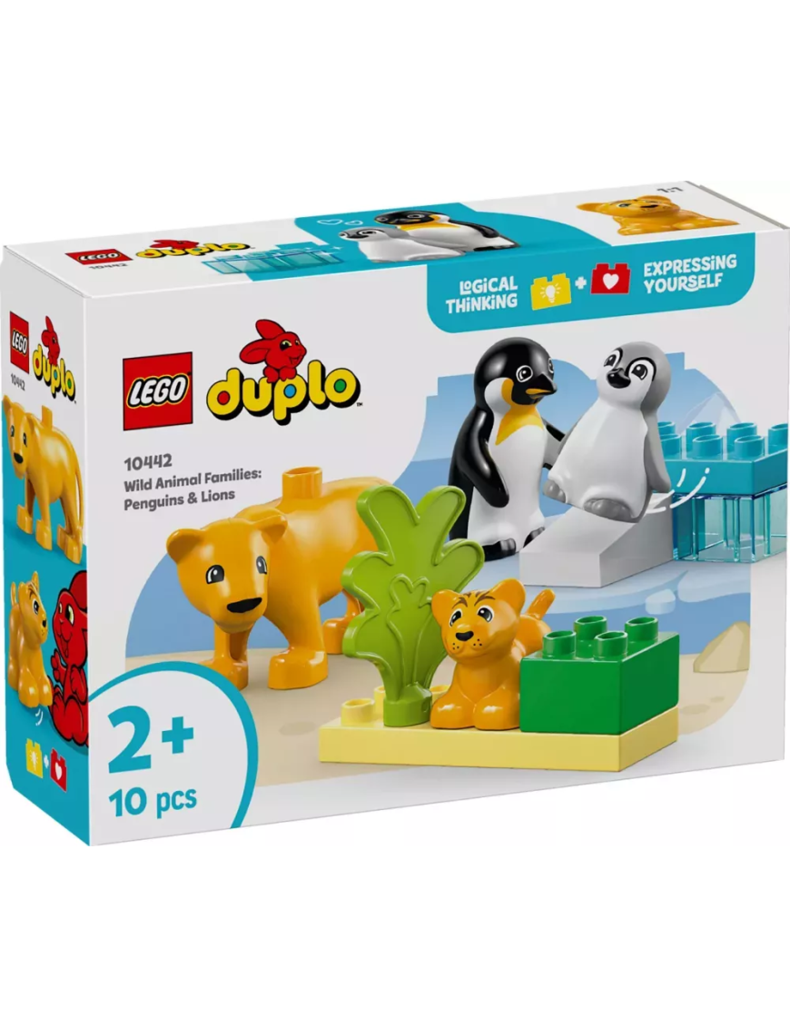 LEGO Duplo - Familles danimaux sauvages : pingouins et lions 10442