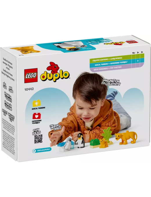 LEGO Duplo - Familles danimaux sauvages : pingouins et lions 10442
