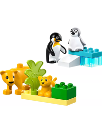 LEGO Duplo - Familles danimaux sauvages : pingouins et lions 10442