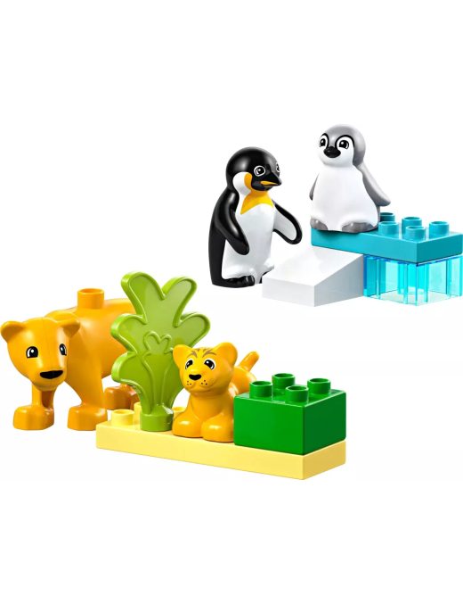 LEGO Duplo - Familles danimaux sauvages : pingouins et lions 10442