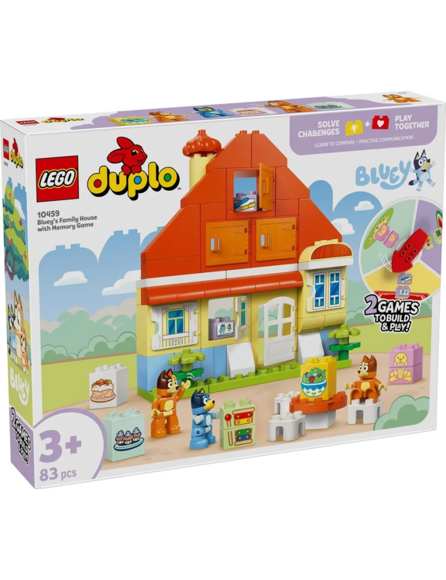 LEGO Duplo - La maison de famille de Bluey et le jeu de mémoire 10459