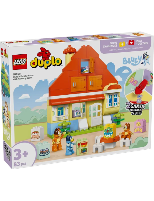 LEGO Duplo - La maison de famille de Bluey et le jeu de mémoire 10459