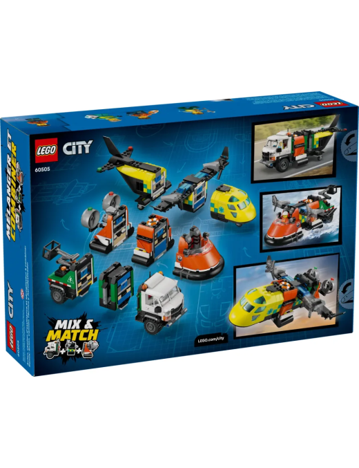 LEGO City - Avion, camion dassistance et aéroglisseur modulable 60505