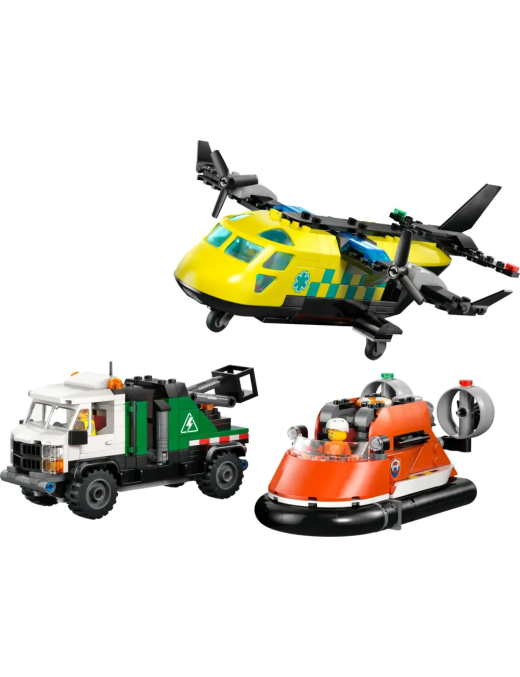 LEGO City - Avion, camion dassistance et aéroglisseur modulable 60505