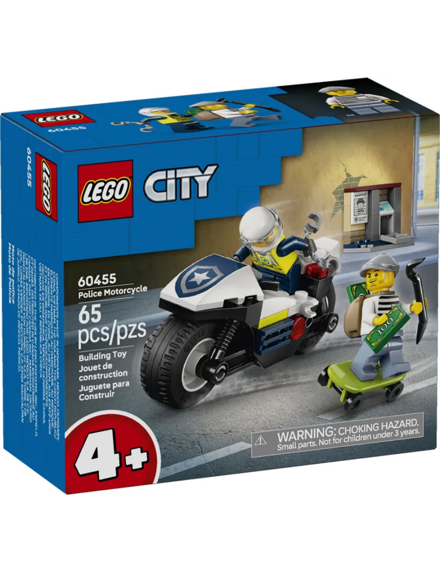 LEGO City - La course-poursuite en moto de police 60455