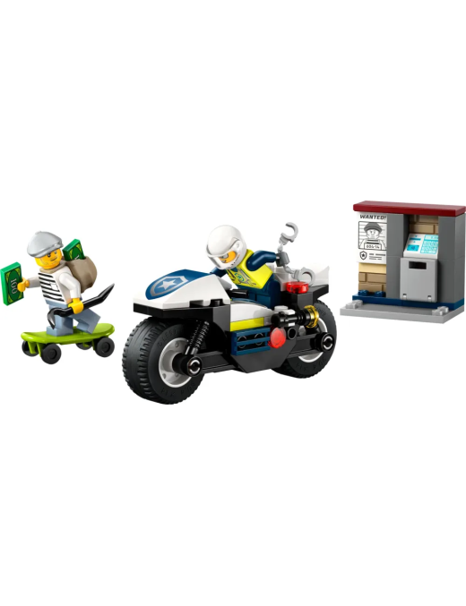 LEGO City - La course-poursuite en moto de police 60455