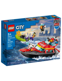 LEGO City - Le bateau de sauvetage des pompiers 60373