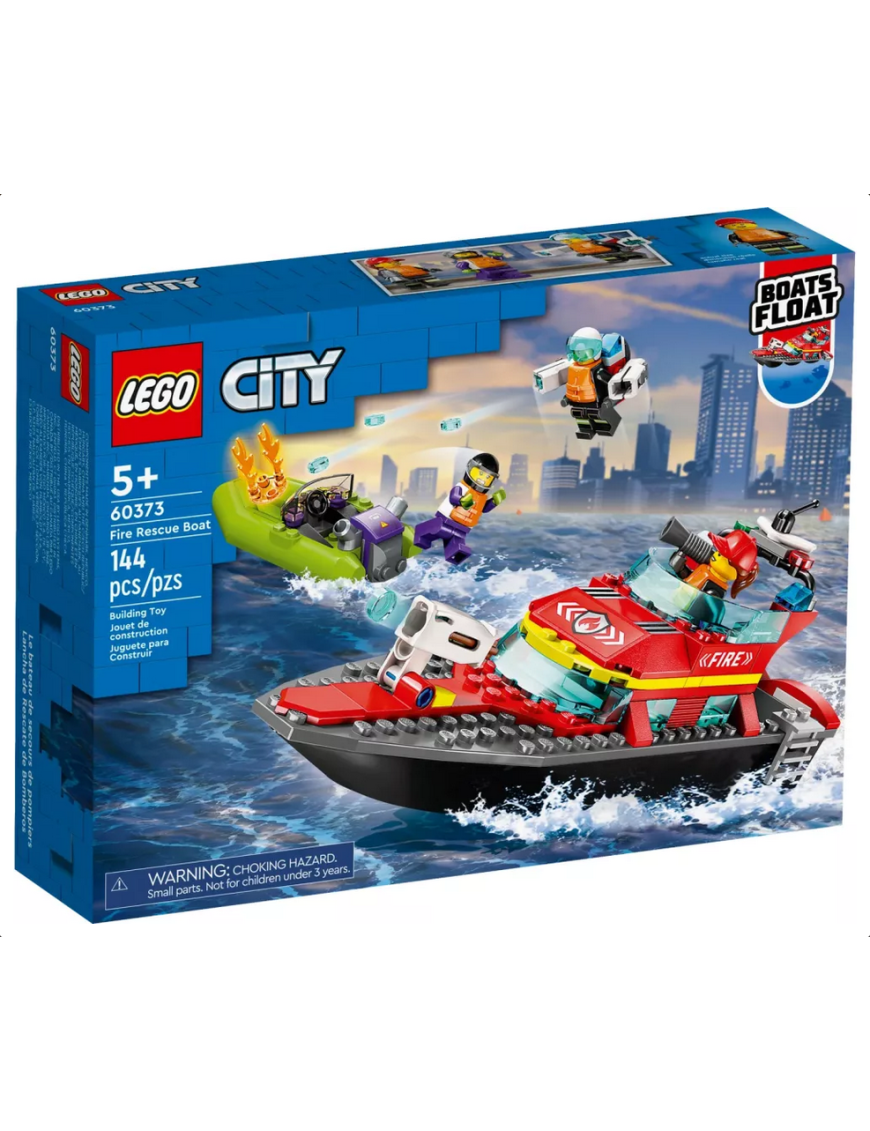 LEGO City - Le bateau de sauvetage des pompiers 60373