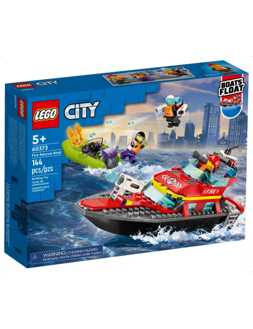 LEGO City - Le bateau de sauvetage des pompiers 60373