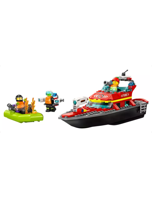LEGO City - Le bateau de sauvetage des pompiers 60373