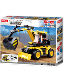 Town Construction - Excavatrice sur roues SLUBAN M38-B0805