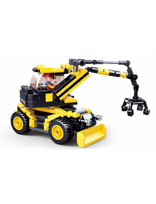 Town Construction - Excavatrice sur roues SLUBAN M38-B0805