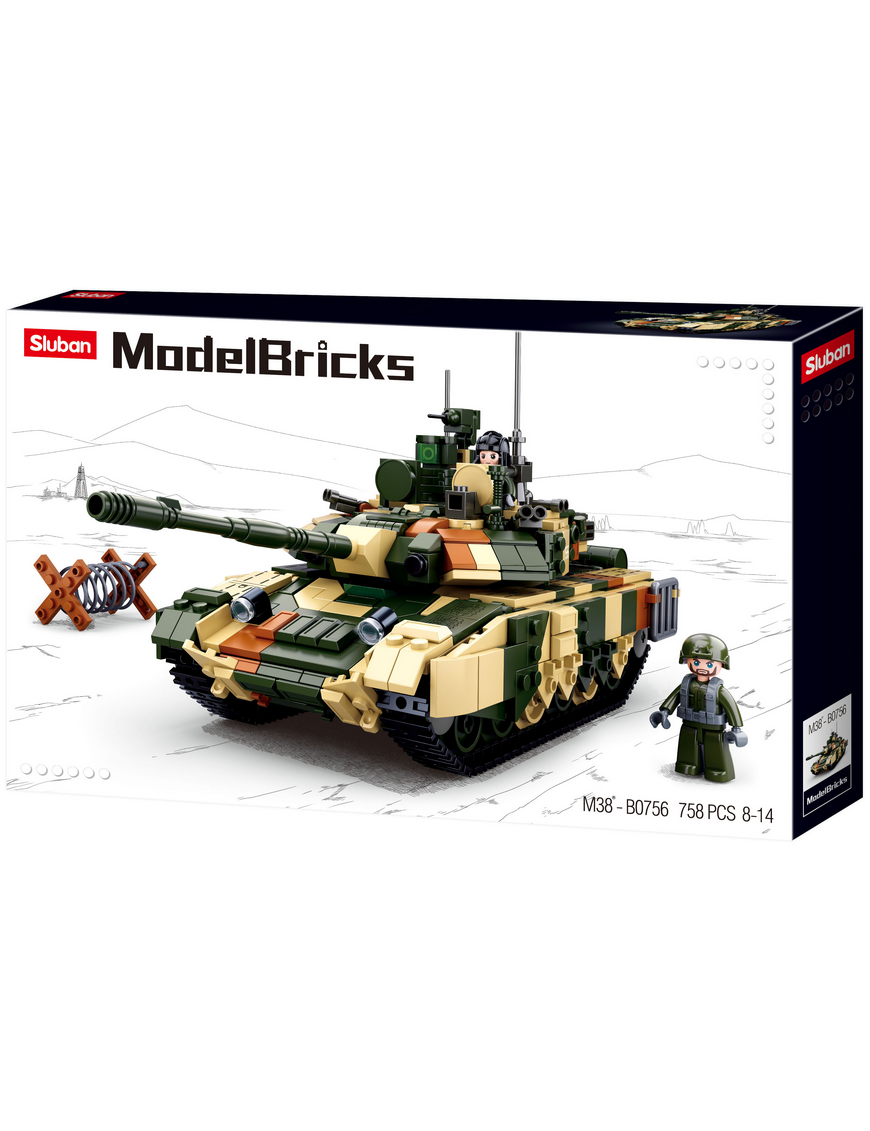Model Bricks - Tank de combat SLUBAN M38-B0756