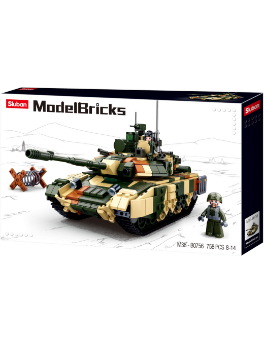 Model Bricks - Tank de combat SLUBAN M38-B0756