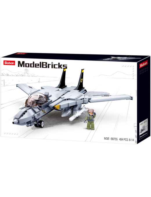 Model Bricks - Modern Jet Fighter SLUBAN M38-B0755
