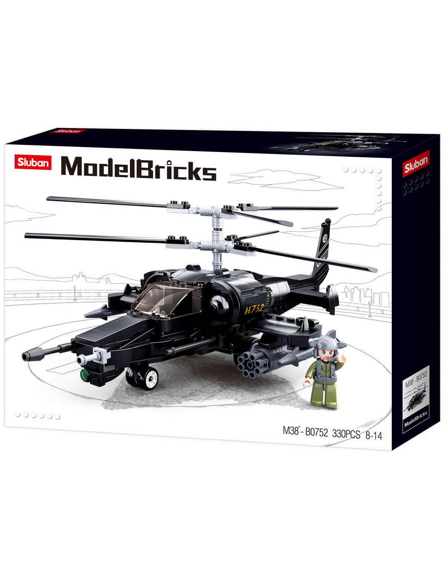 Model Bricks - Helicoptère de combat SLUBAN M38-B0752