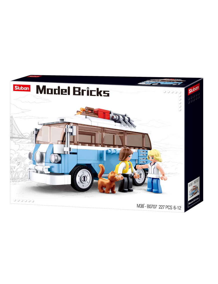 Model Bricks - Bus Hippy Classique SLUBAN