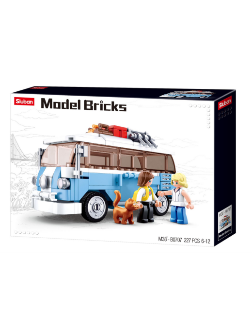 Model Bricks - Bus Hippy Classique SLUBAN