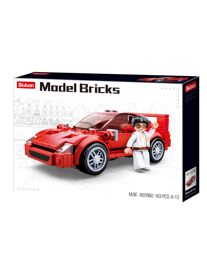 Model Bricks - Voiture de sport Italienne SLUBAN