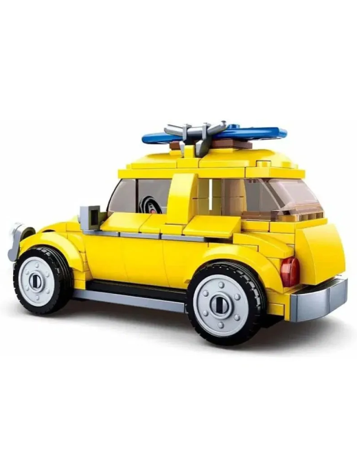 Model Bricks - Mini voiture Allemande Jaune SLUBAN