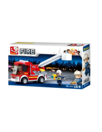 Petit camion de pompiers avec échelle SLUBAN M38-B0632