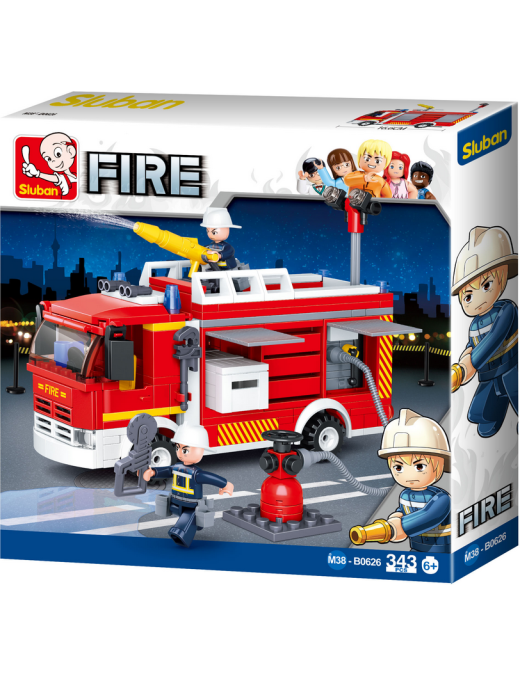Camion Pompier réservoir d'eau SLUBAN M38-B0626