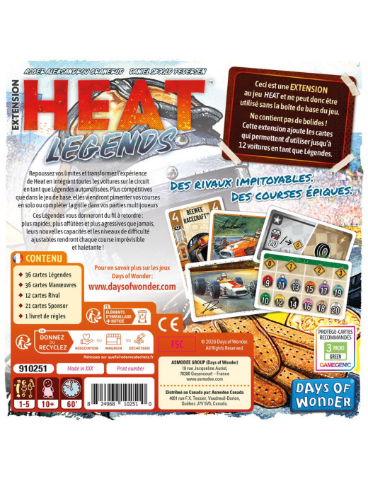 Heat extension Legends FR Days of wonders