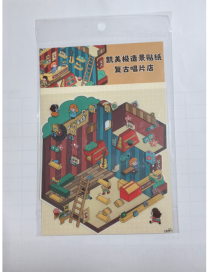 Sticker Magasin de Disques Rétro KAIMEJI